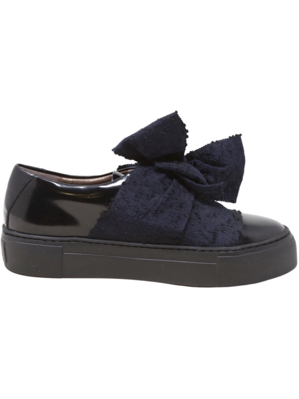 AGL Attilio Giusti Leombruni Super Bow Patent Leather Slip On Sneakers 36.5